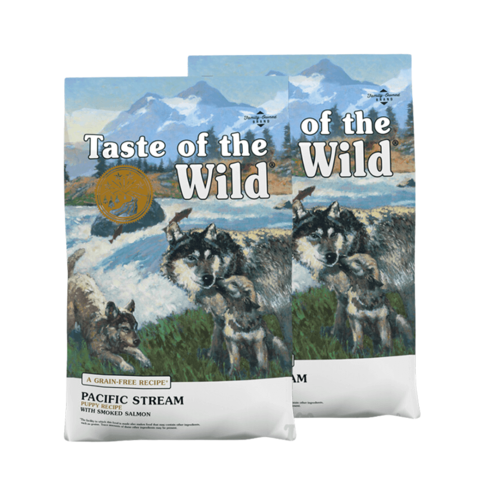 อาหารลูกสุนัข TASTE OF THE WILD PACIFIC STREAM PUPPY สูตรเนื้อปลา โฮลิสติก (680กรัมX2)_0